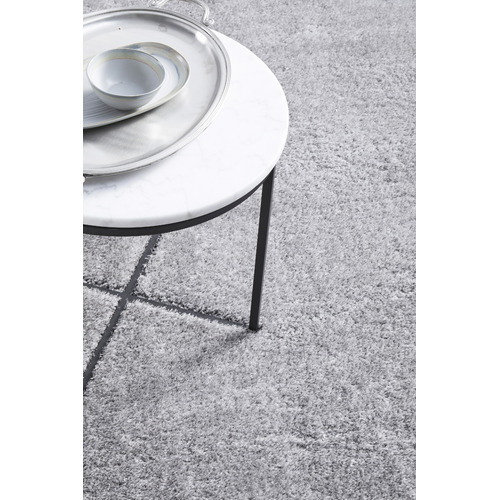 Silver Selma Plush Shag Rug