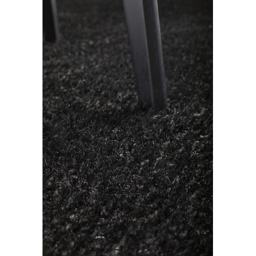 Black Selma Plush Shag Rug