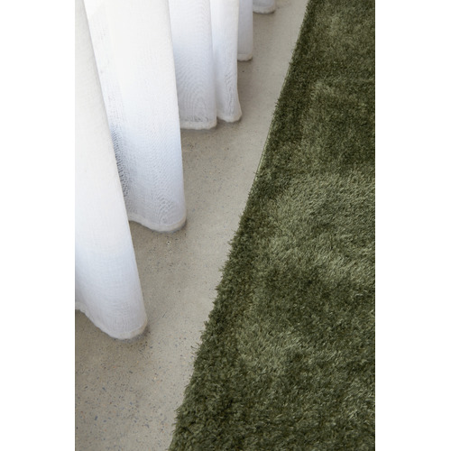 Green Selma Plush Shag Rug