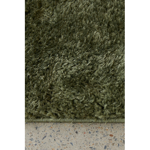 Green Selma Plush Shag Rug