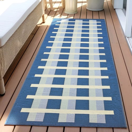 Blue Lucian Indoor/Outdoor Runner