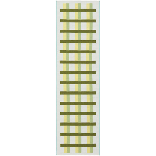 Green Lucian Indoor/Outdoor Runner