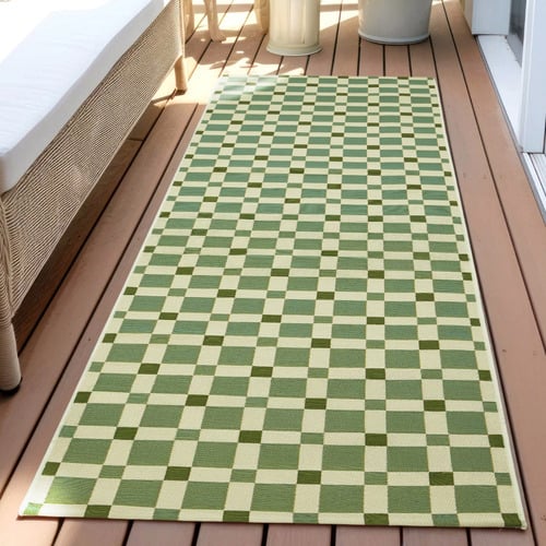 Green Clement Indoor/Outdoor Runner