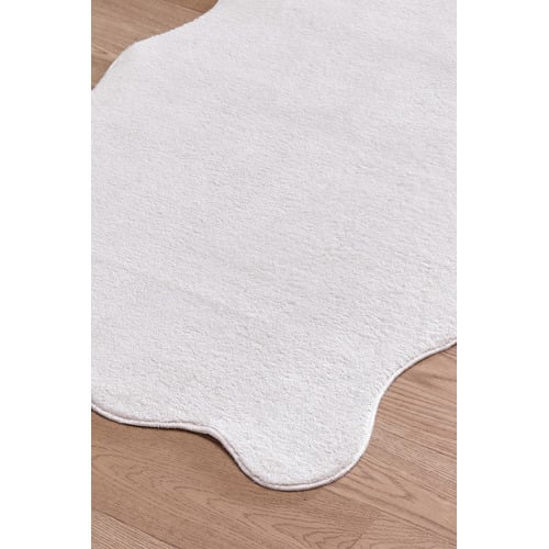 Ivory Elsie Wavy Edge Machine Washable Runner