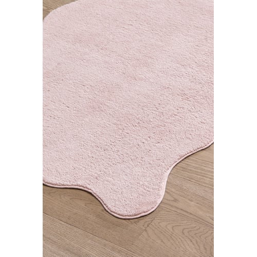 Blush Elsie Wavy Edge Machine Washable Runner