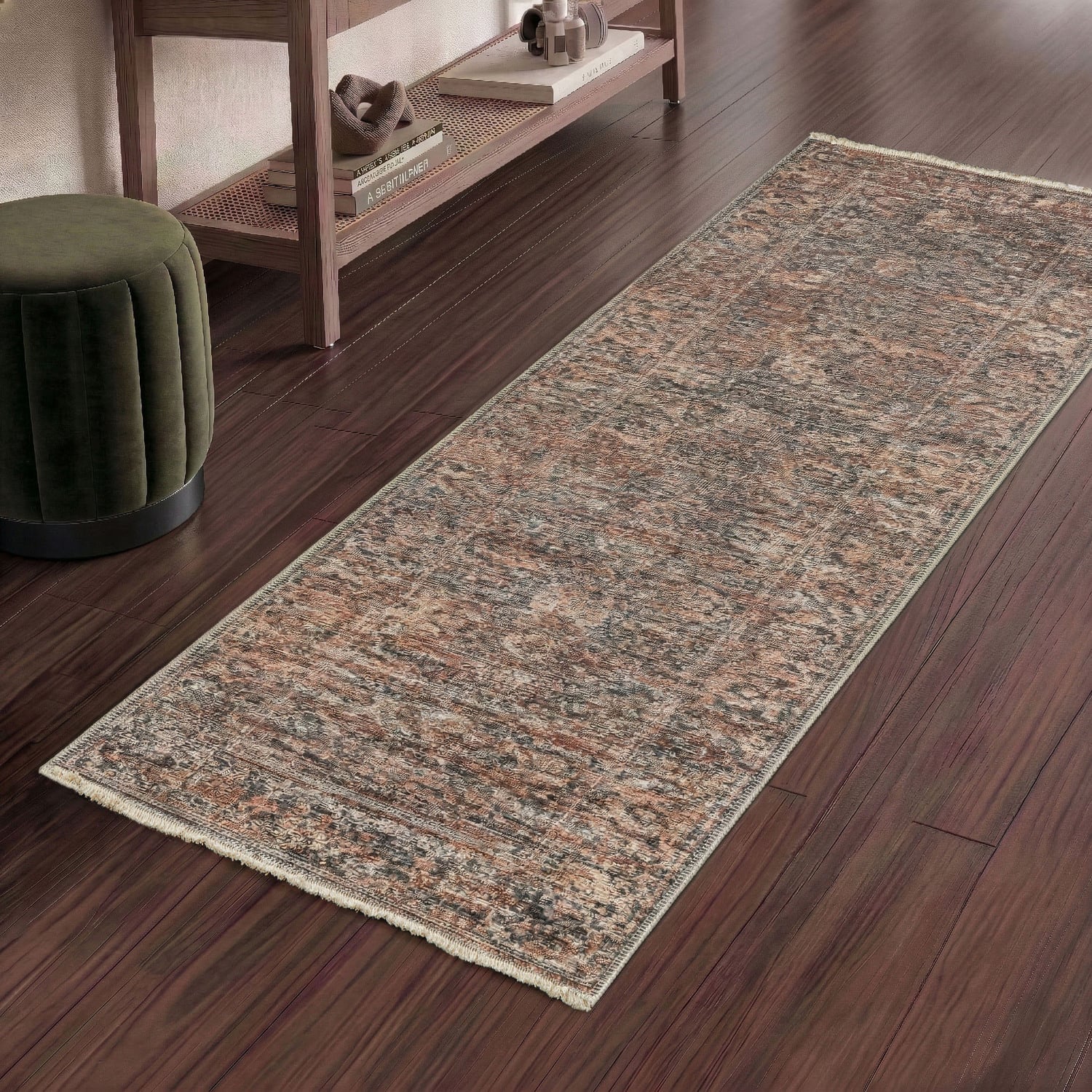 Mocha Estate Vintage-Look Runner