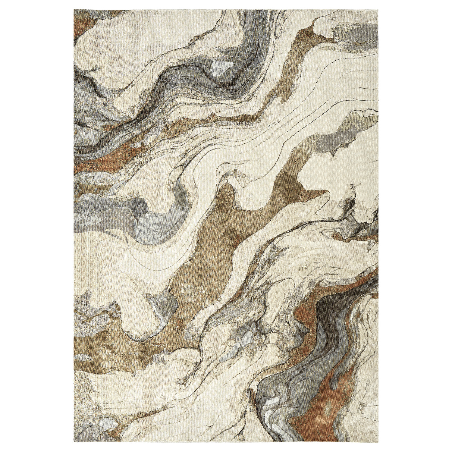Marble-Look Sienna Rug