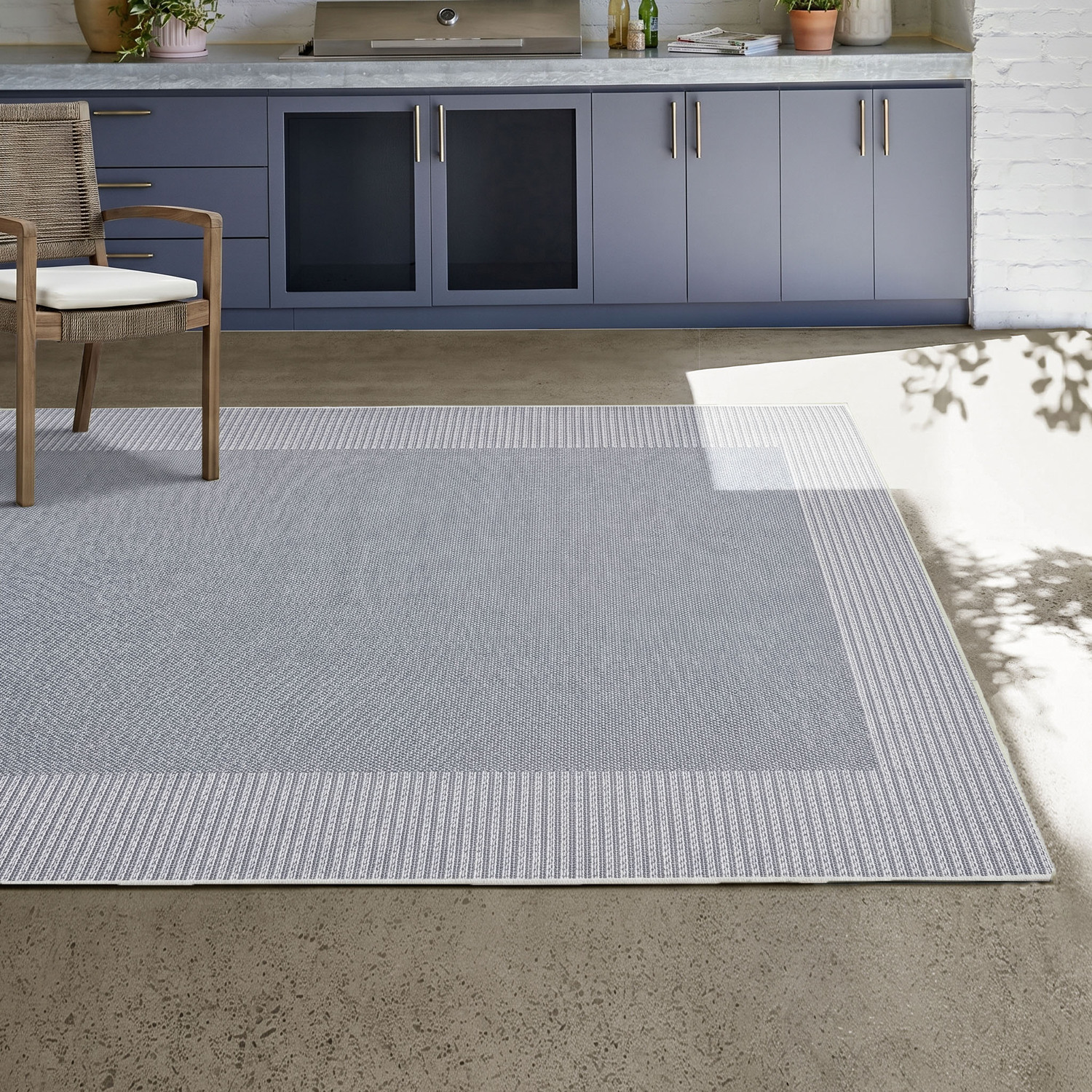 Patio Nero Flat Weave Indoor/Outdoor Rug