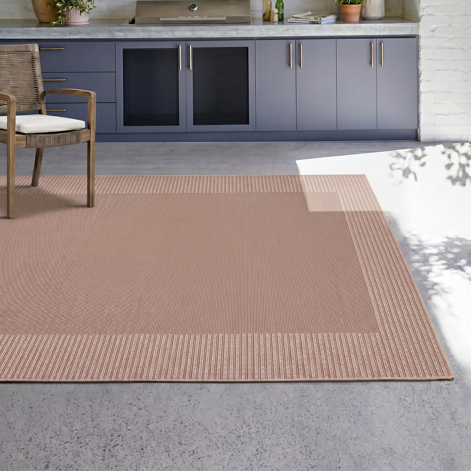 Patio Nero Flat Weave Indoor/Outdoor Rug