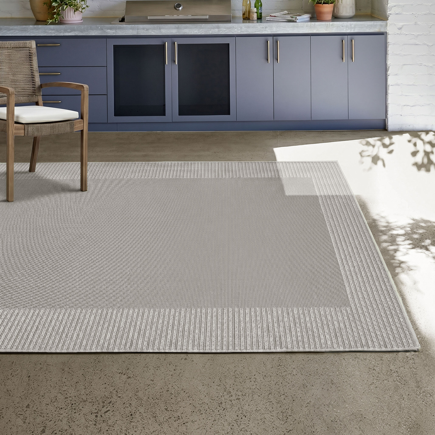 Patio Nero Flat Weave Indoor/Outdoor Rug