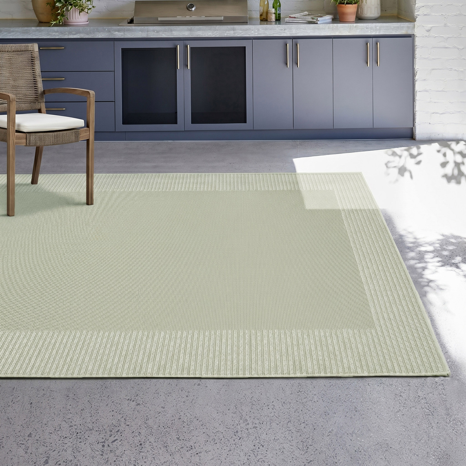 Patio Nero Flat Weave Indoor/Outdoor Rug
