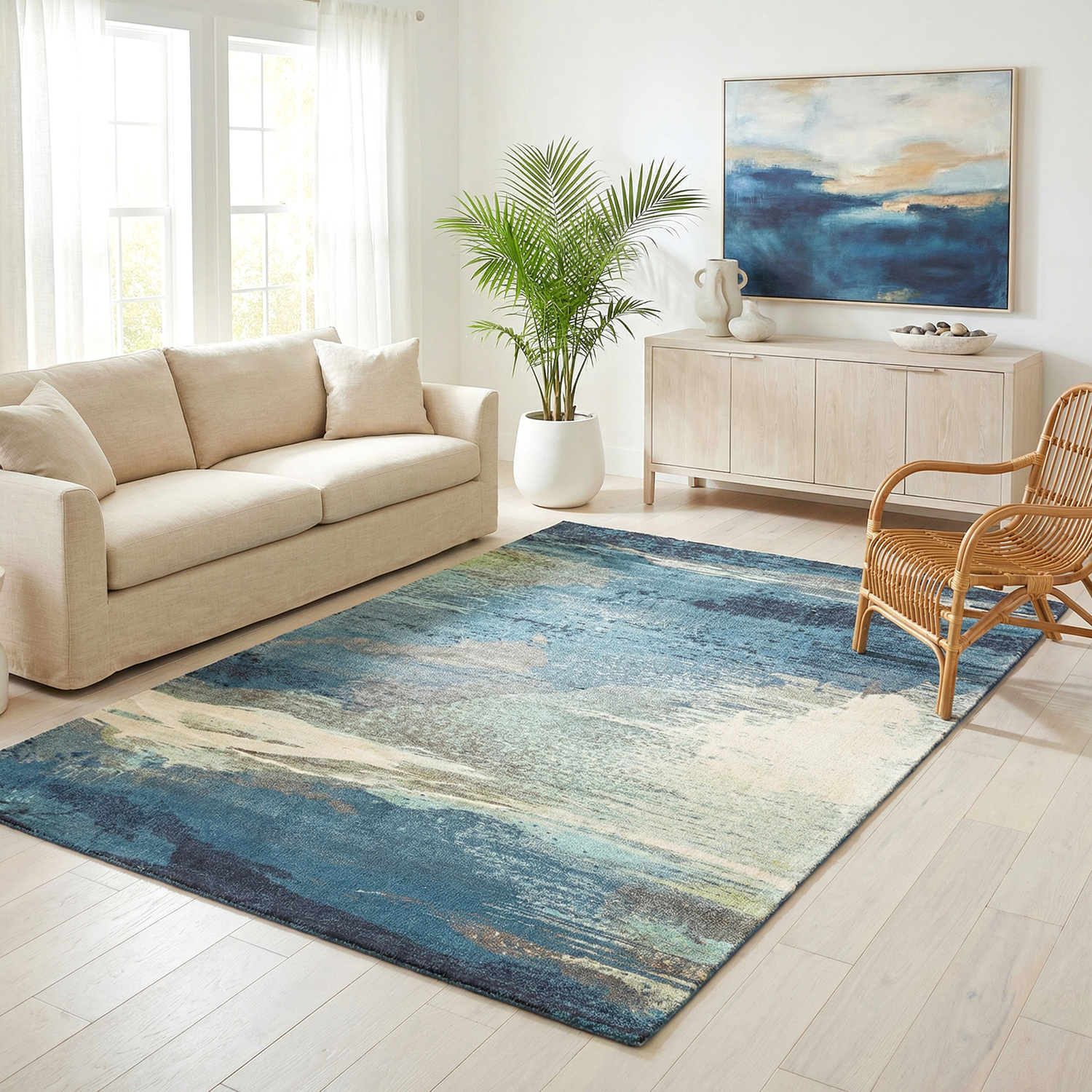 Abstract Monet Rug