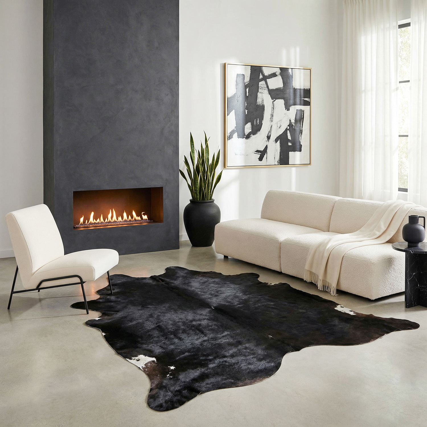 Black Tones Genuine Brazilian Cow Hide
