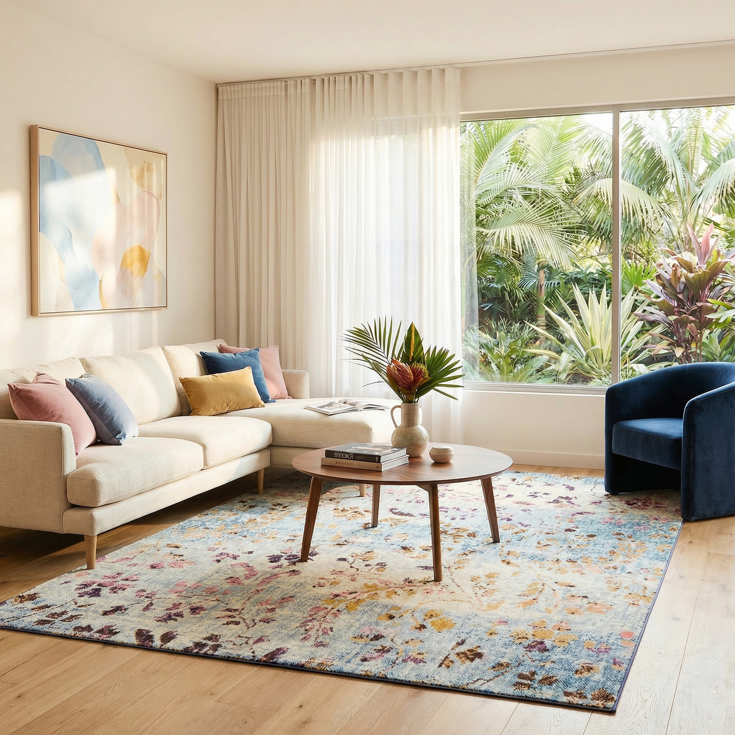 Pastel Polypropylene Rug