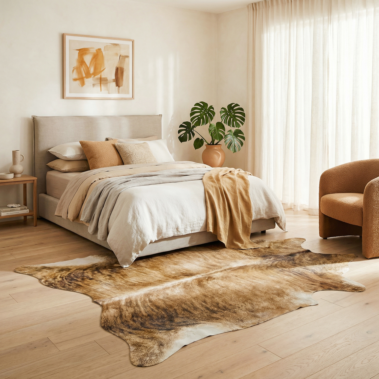 Brown Cow Hide Rug