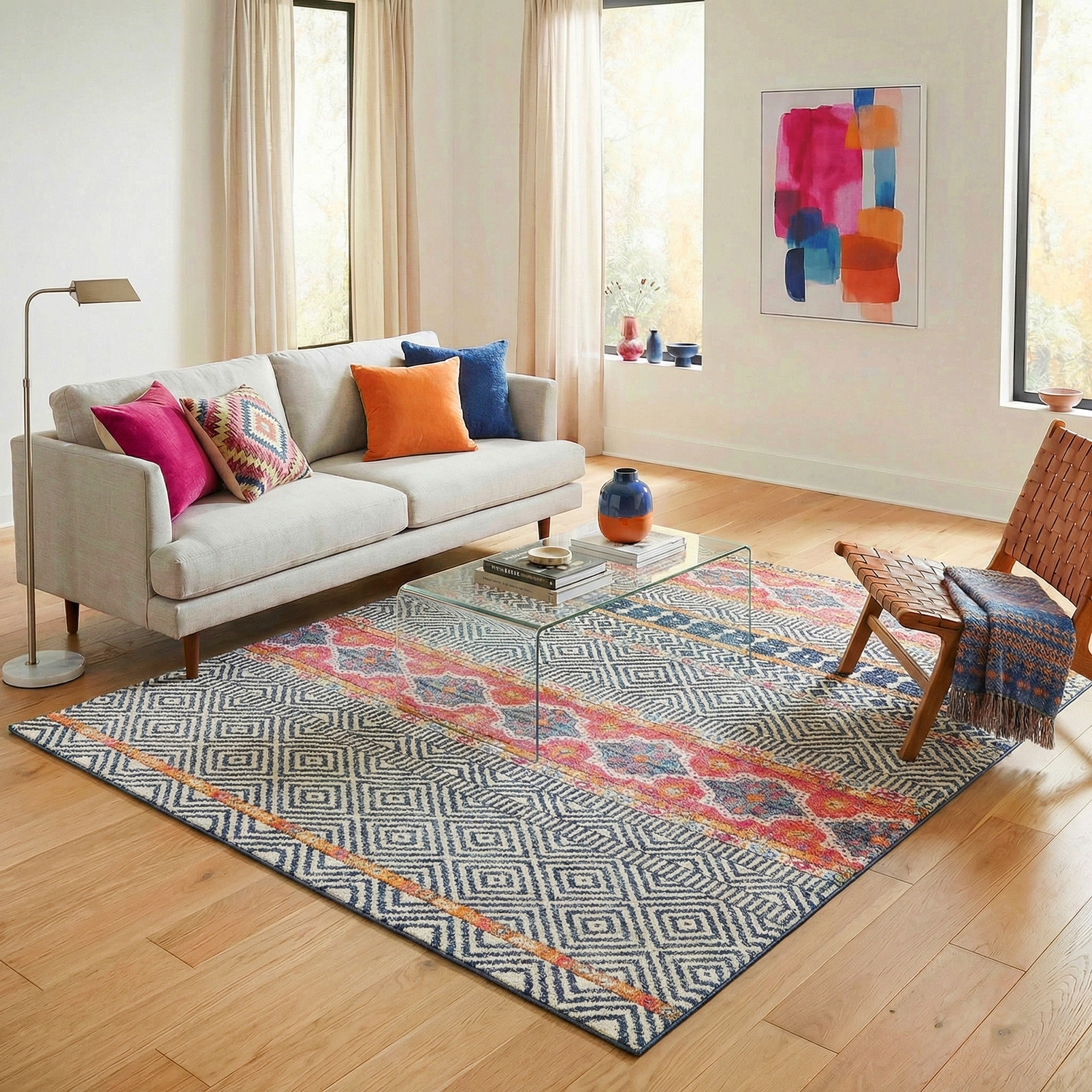 Lia Boho Round Rug