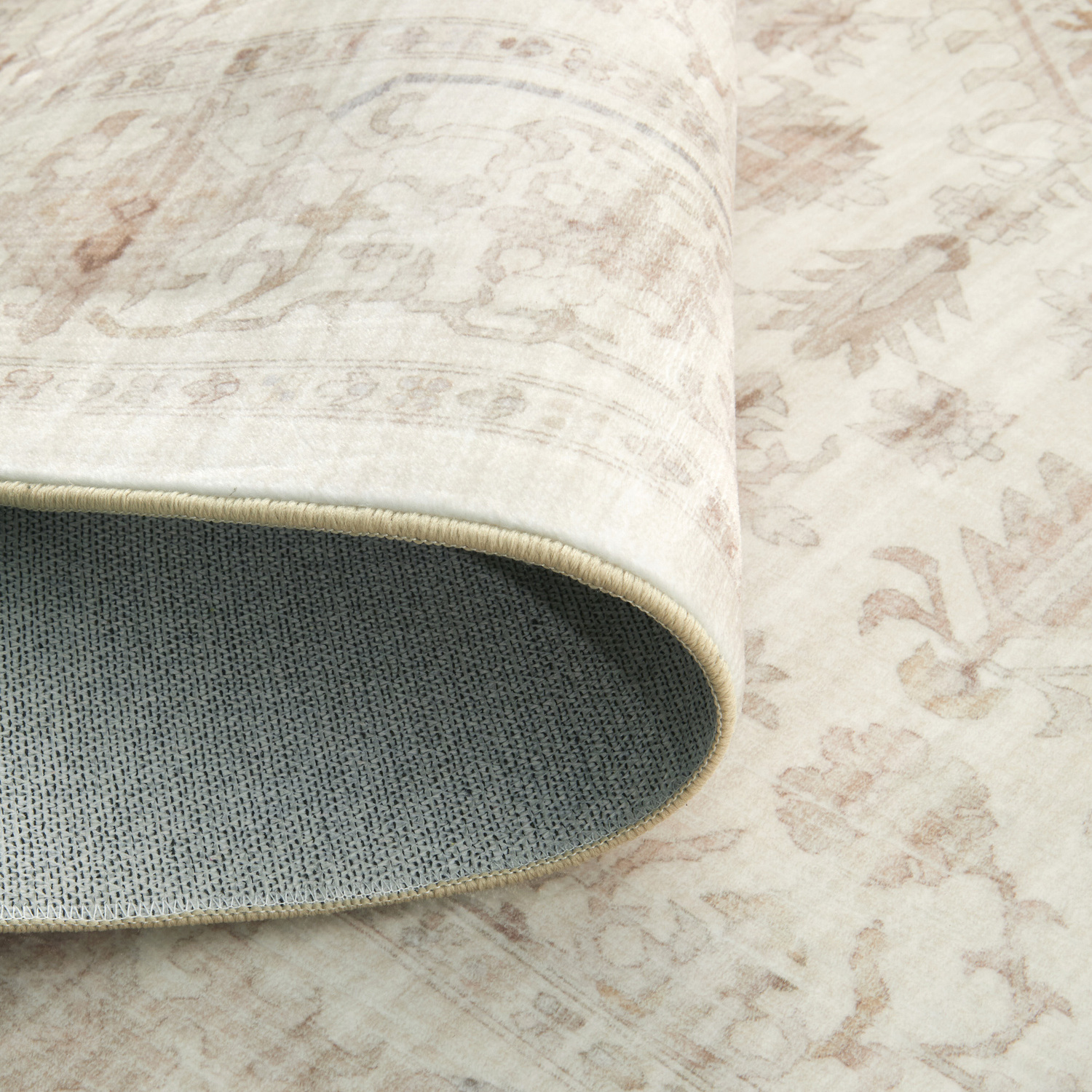 Natural Keira Machine Washable Rug