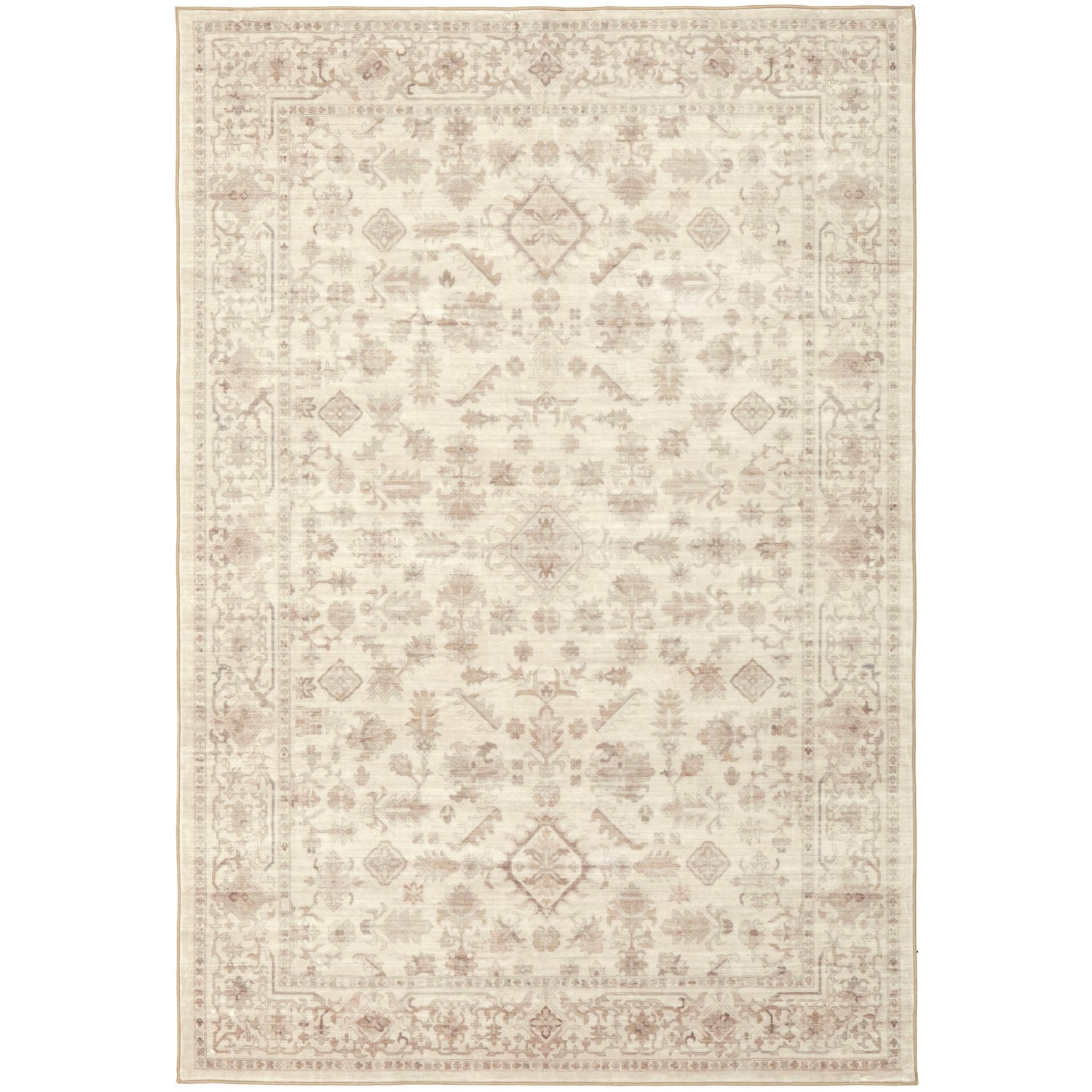 Natural Keira Machine Washable Rug