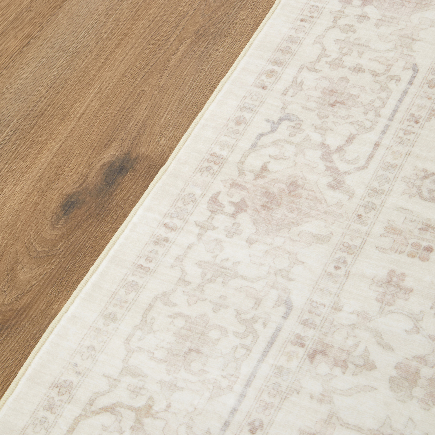 Natural Keira Machine Washable Rug