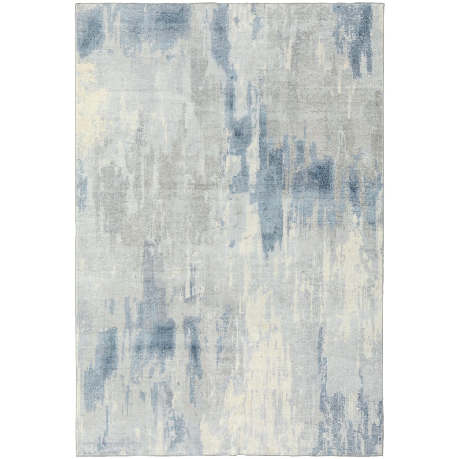 Blue Rowan Machine Washable Rug