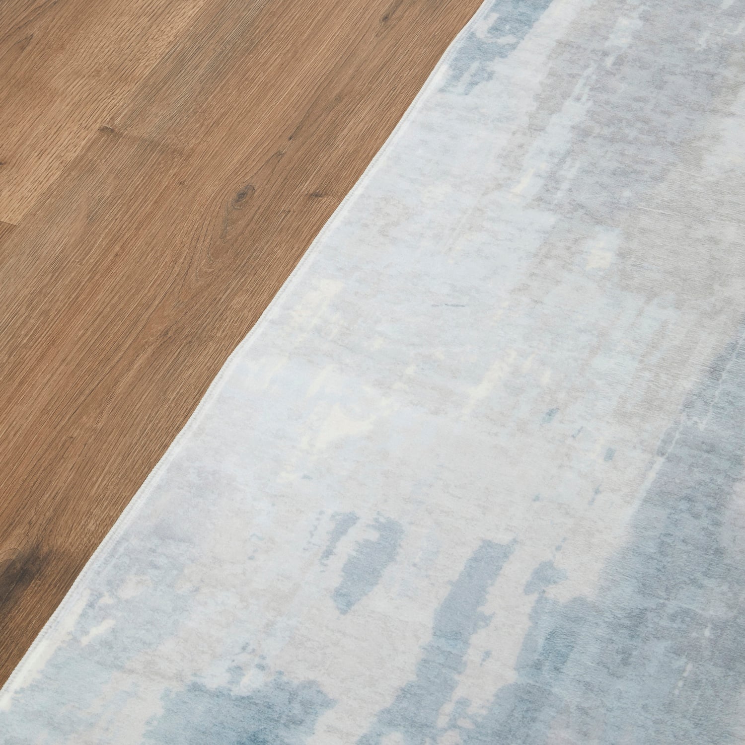 Blue Rowan Machine Washable Rug