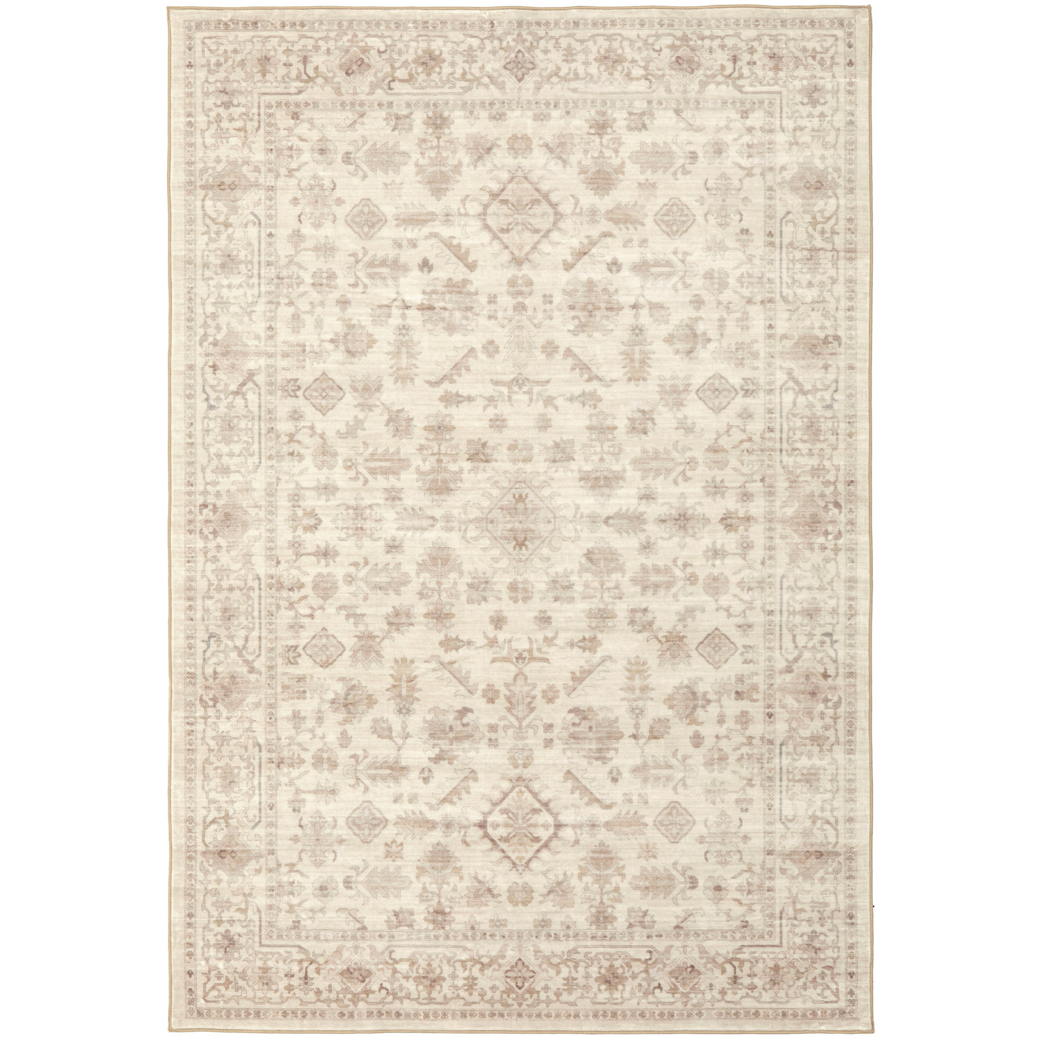 Natural Keira Machine Washable Rug