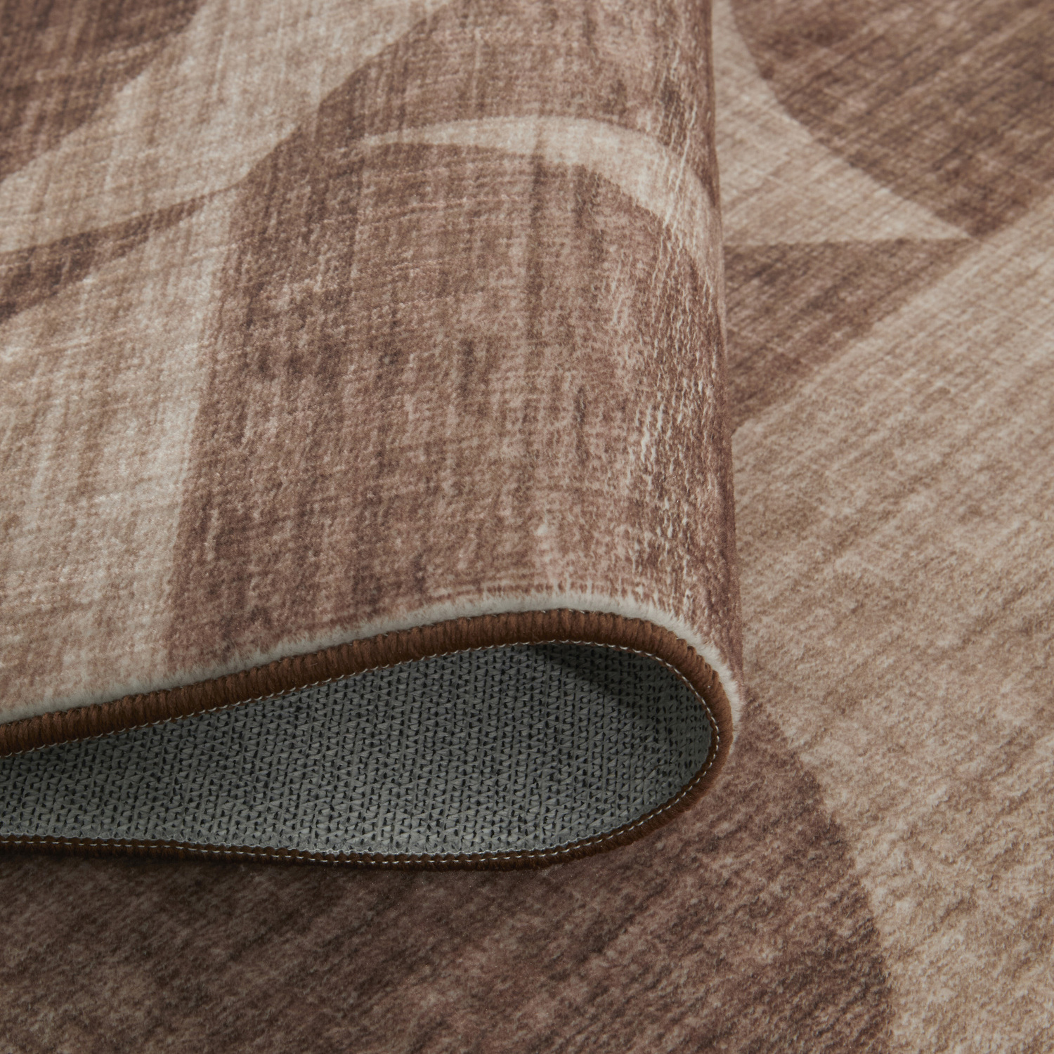 Brown Denver Machine Washable Rug