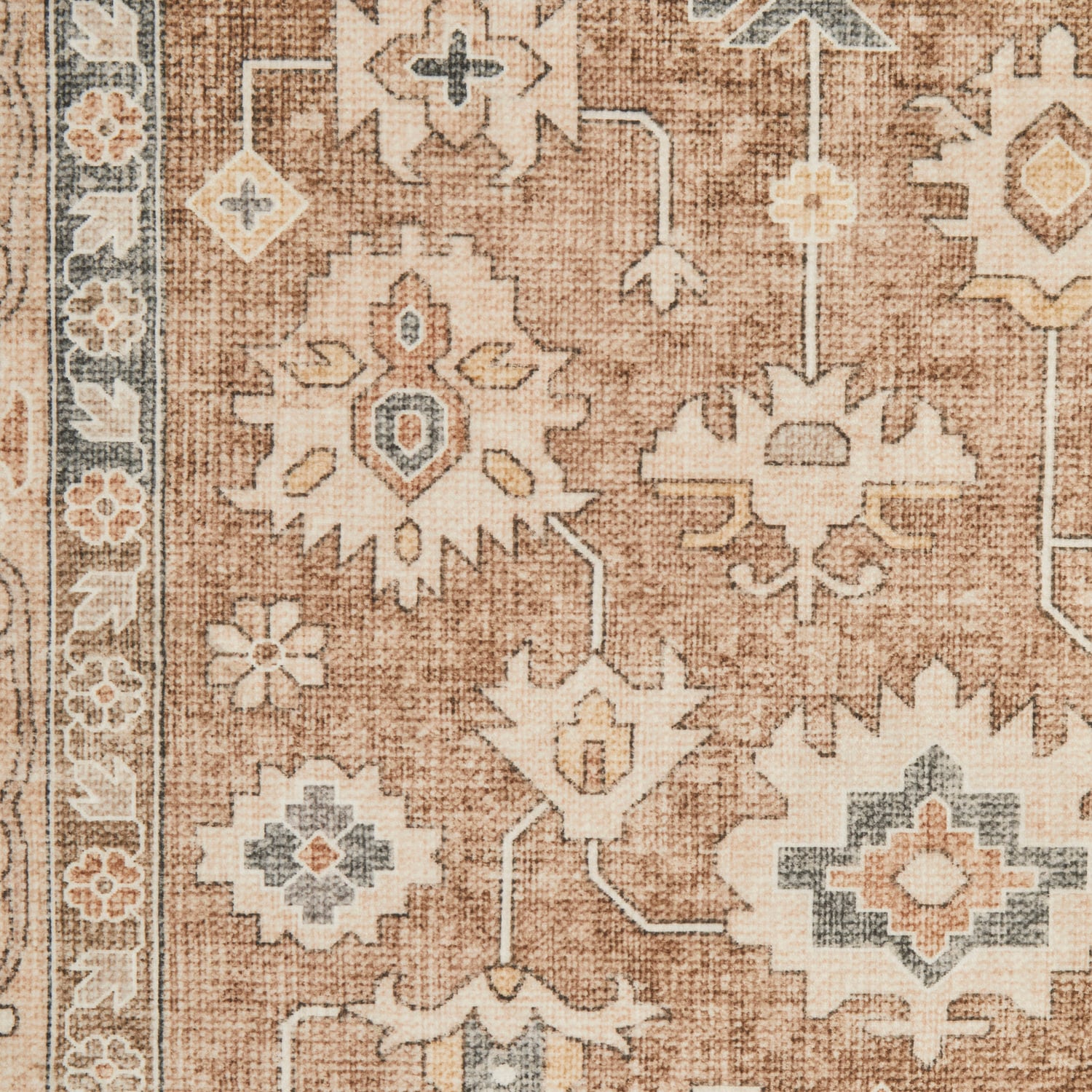 Brown Morgan Machine Washable Rug