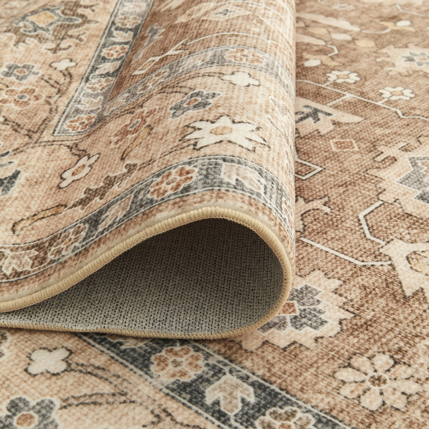 Brown Morgan Machine Washable Rug
