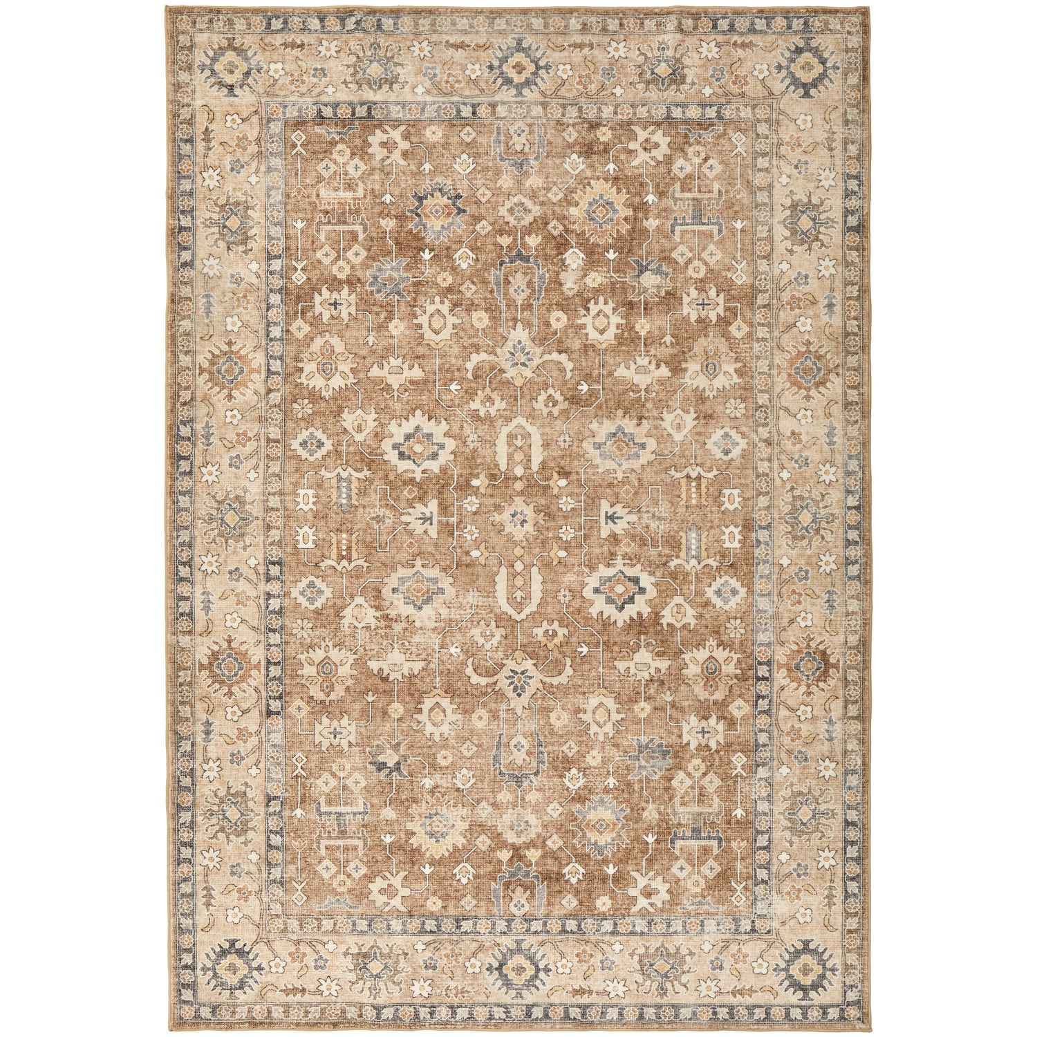 Brown Morgan Machine Washable Rug