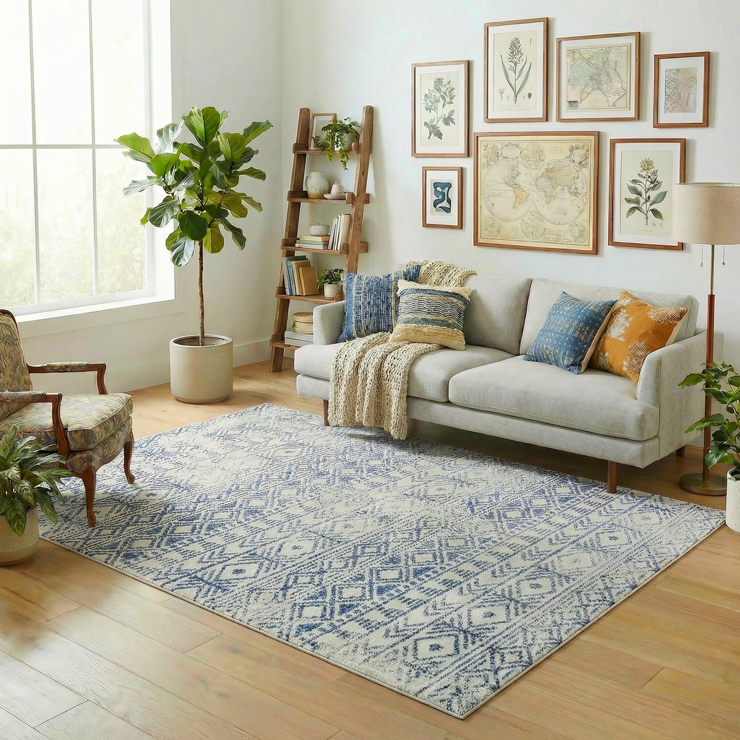 Abree Ivory Coastal Rug