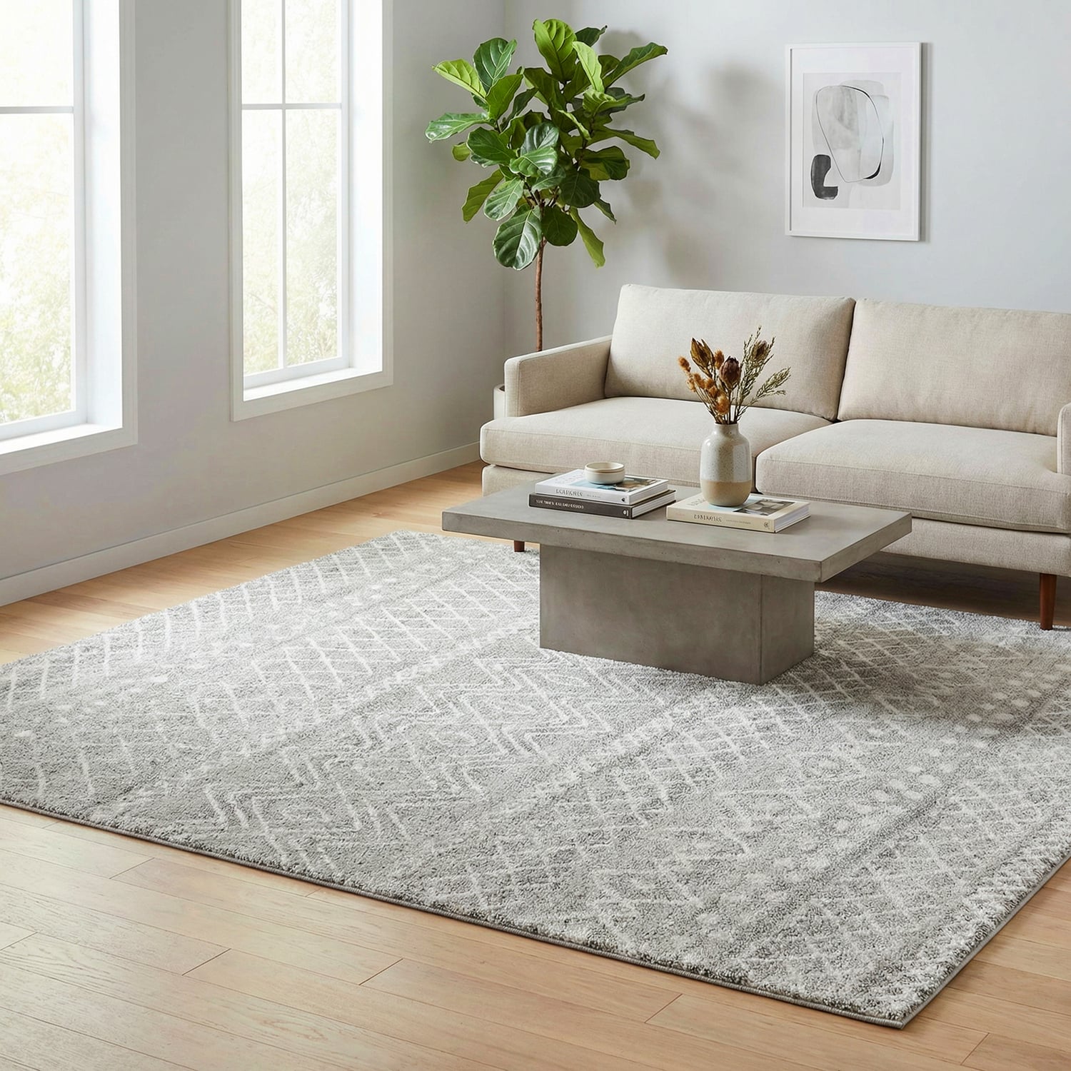 Horatio Industrial Round Rug