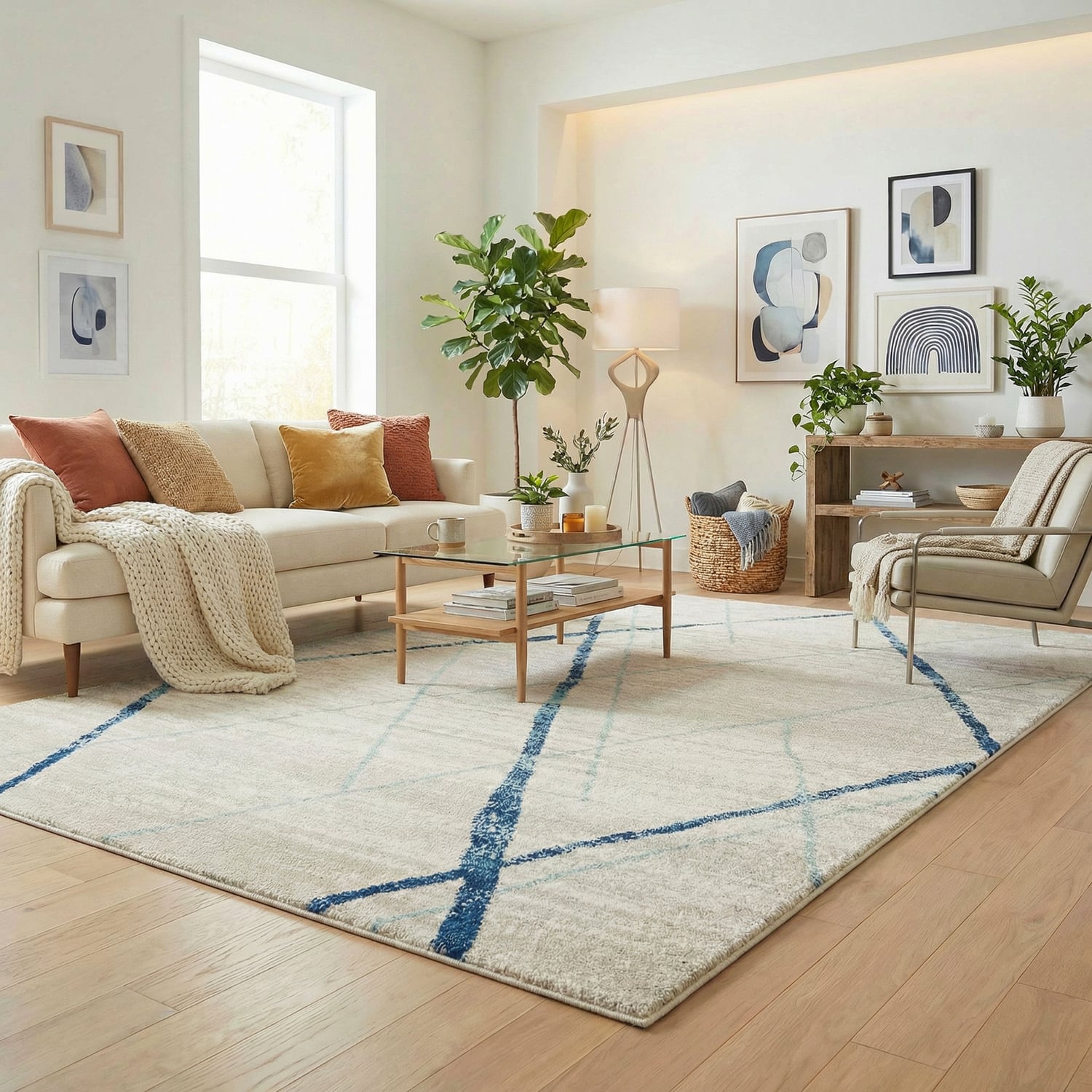 Aberto Coastal Round Rug
