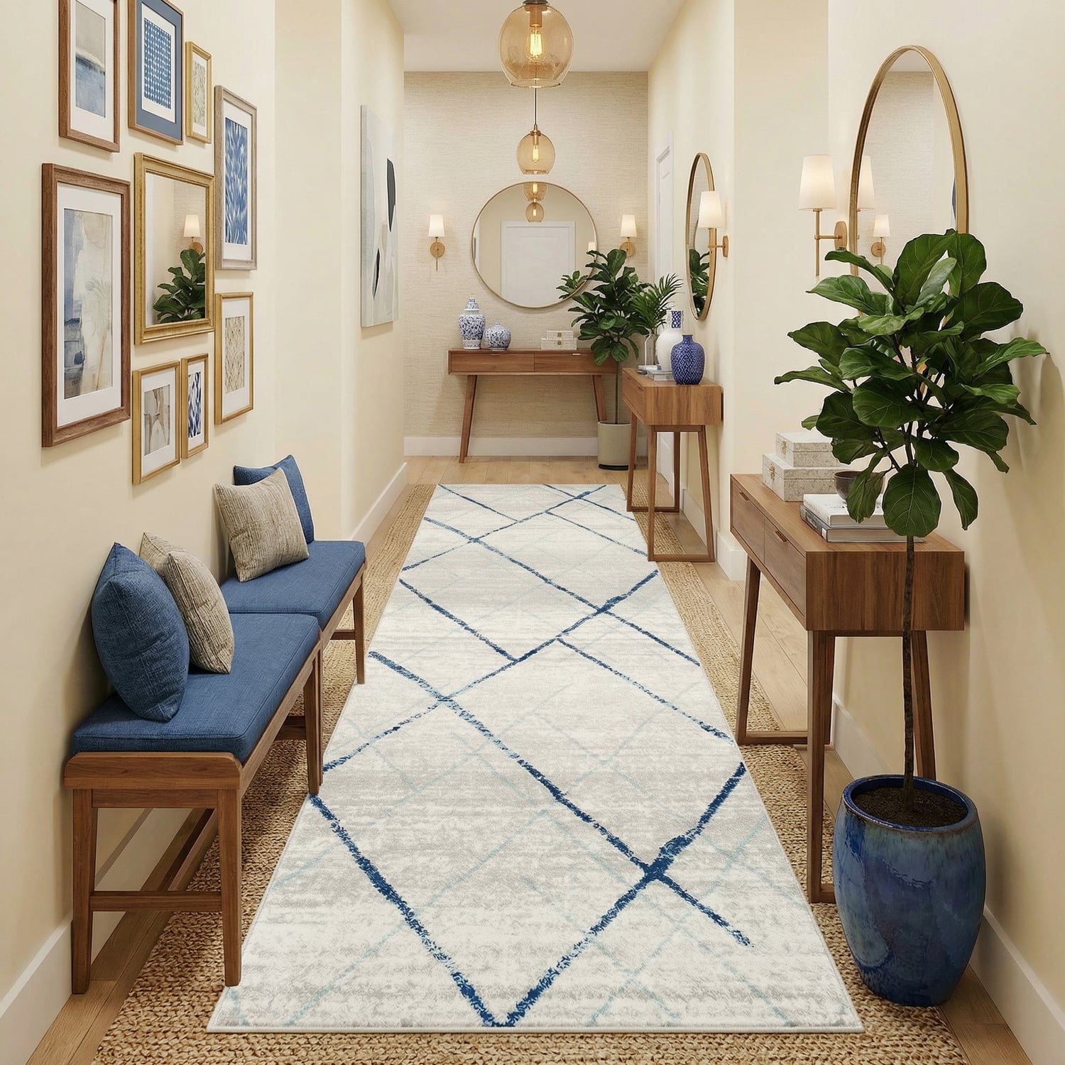 Aberto Coastal Round Rug