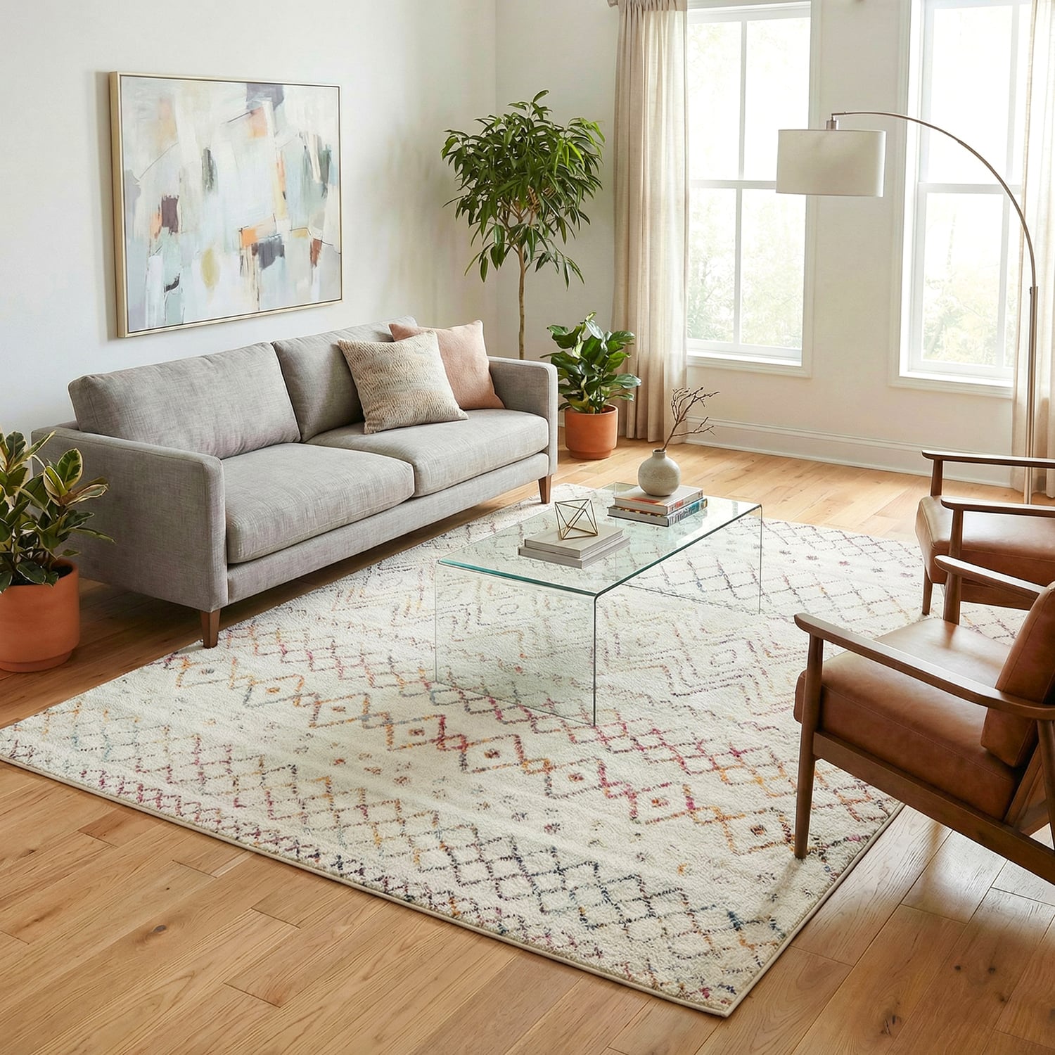 Elba Scandi Round Rug