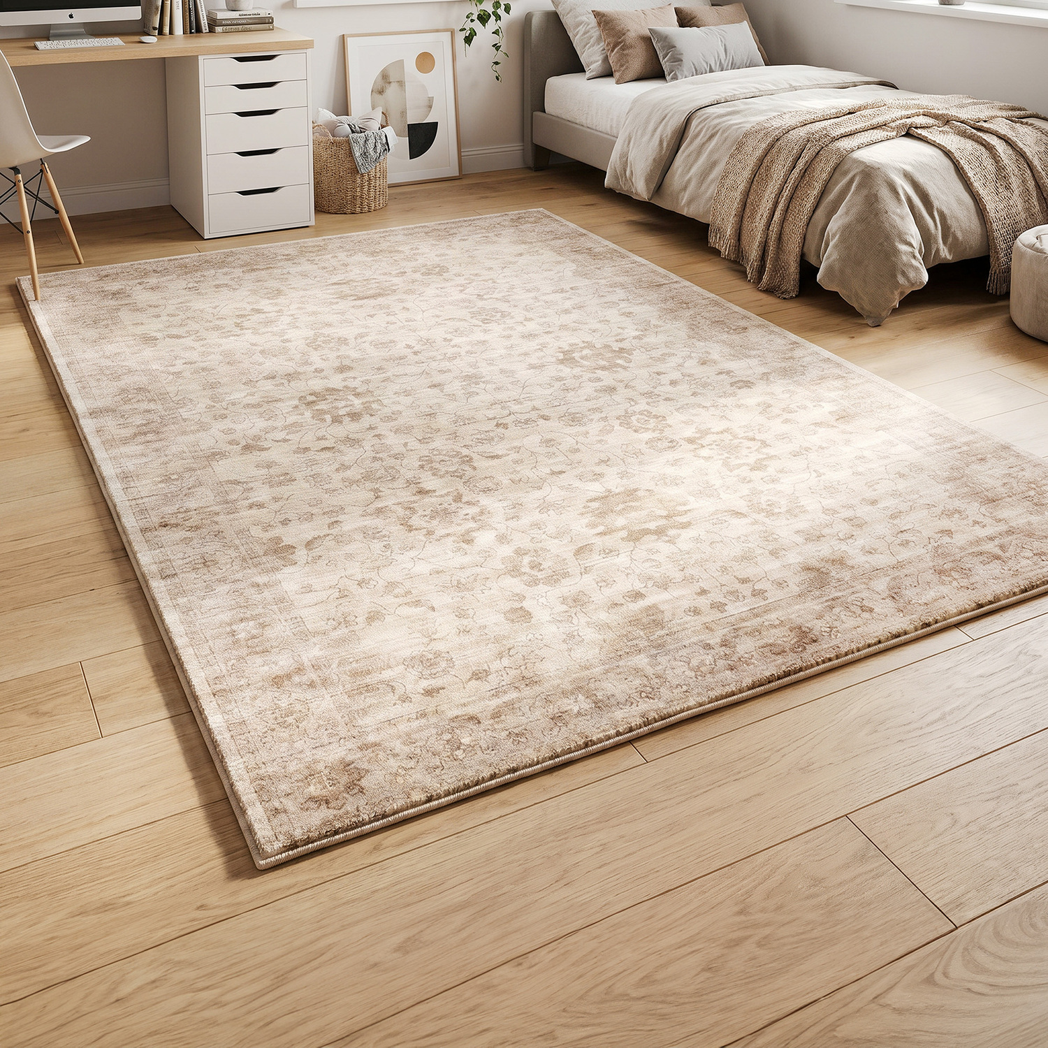 Cream Noctis Medallion Rug