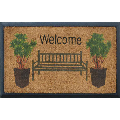 Solemate Door Mats Rubber and Coir Bench Door Mat Temple