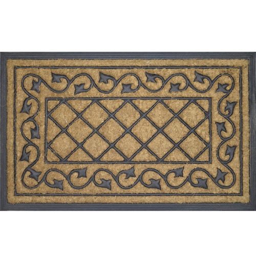 Solemate Door Mats Check Vine Coir Doormat Reviews Temple