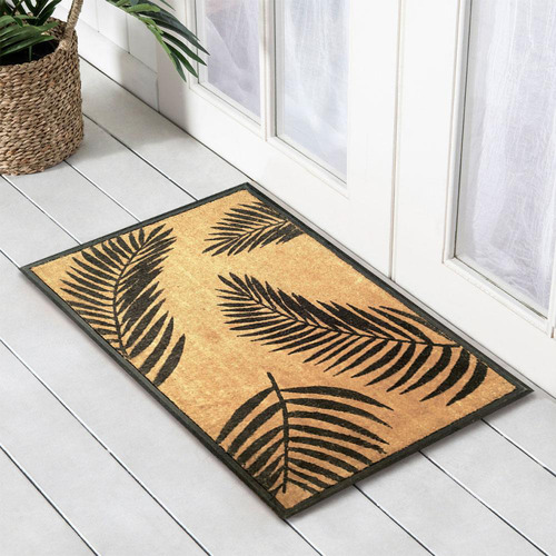 Solemate Door Mats Natural Fern Coir Doormat Temple & ster