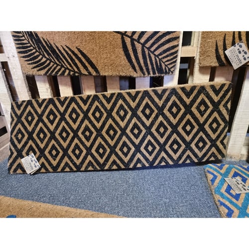 Black Diamond Coconut Coir Doormat