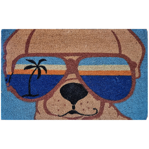 Puppy & Sunnies PVC Backed Coconut Coir Doormat