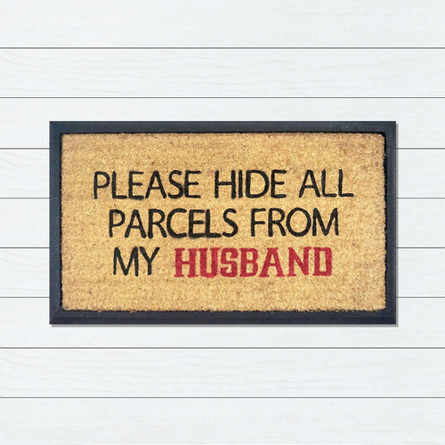 Brown Husband Coir Doormat