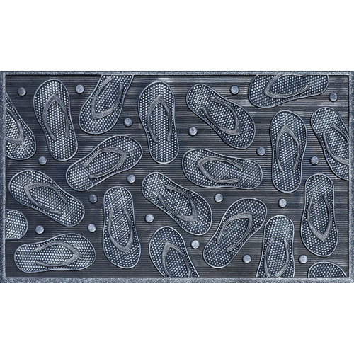 Silver Thongs Rubber Doormat