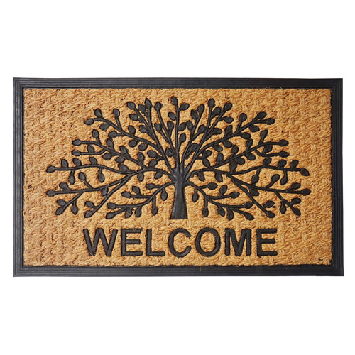 Tree of Life Rubber & Coir Doormat