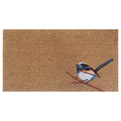 Blue Wren Coir Doormat