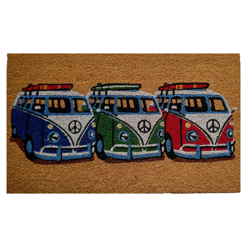 Colourful Kombi Coir Doormat | Temple & Webster