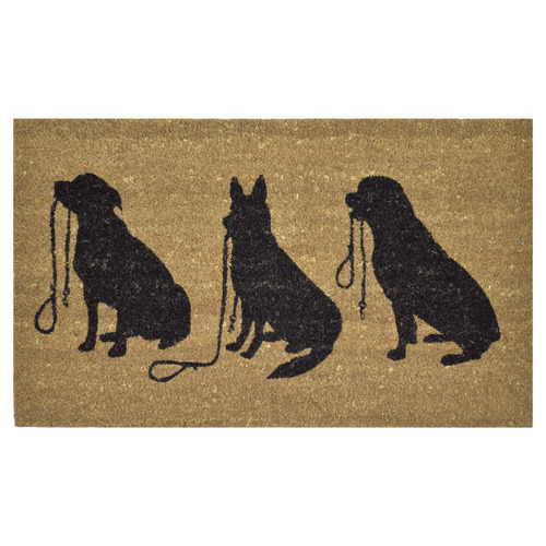 3 Dogs Coir Doormat Temple & ster