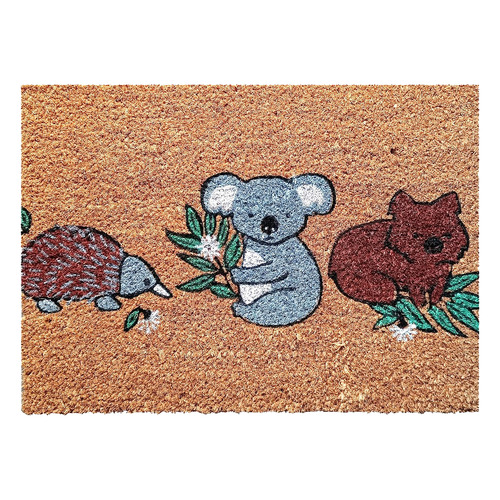 Aussie Animals Coconut Coir Doormat Temple & ster