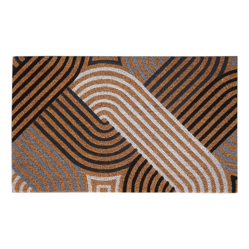 Geometric Coconut Coir Doormat