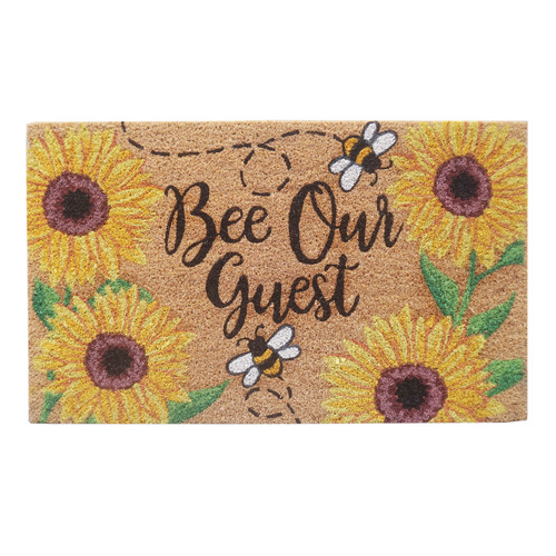 Bee Our Guest Coconut Coir Doormat